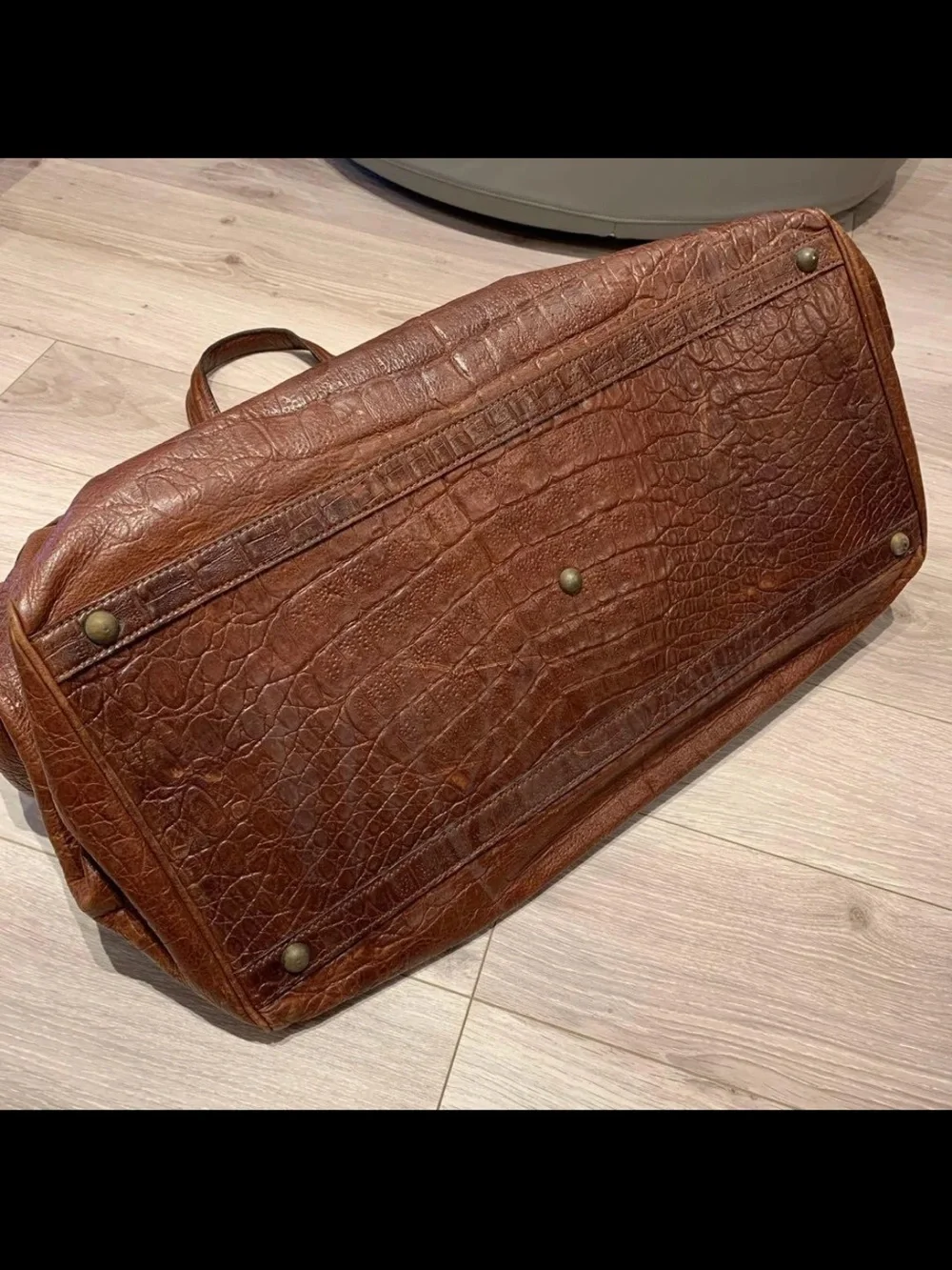 Mulberry duffel croc